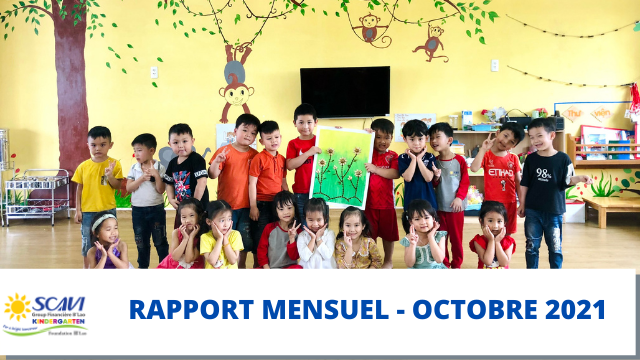 Rapport mensuel de l'école maternelle B'Lao, Octobre 2021
